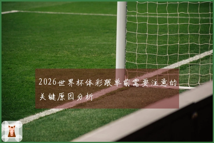 2026世界杯体彩跟单前需要注意的关键原因分析
